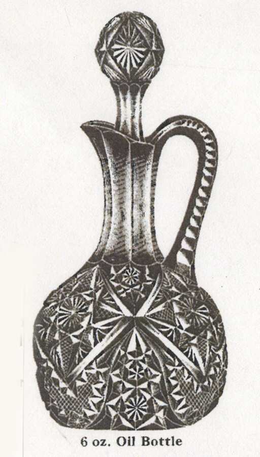 203 Clear Oil Cruet & Stopper by Paden City-1