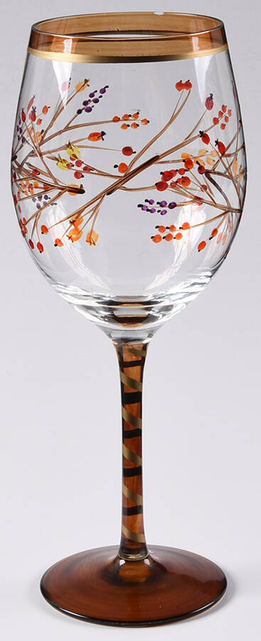 Harvest Berries Water Goblet by Pier 1-1