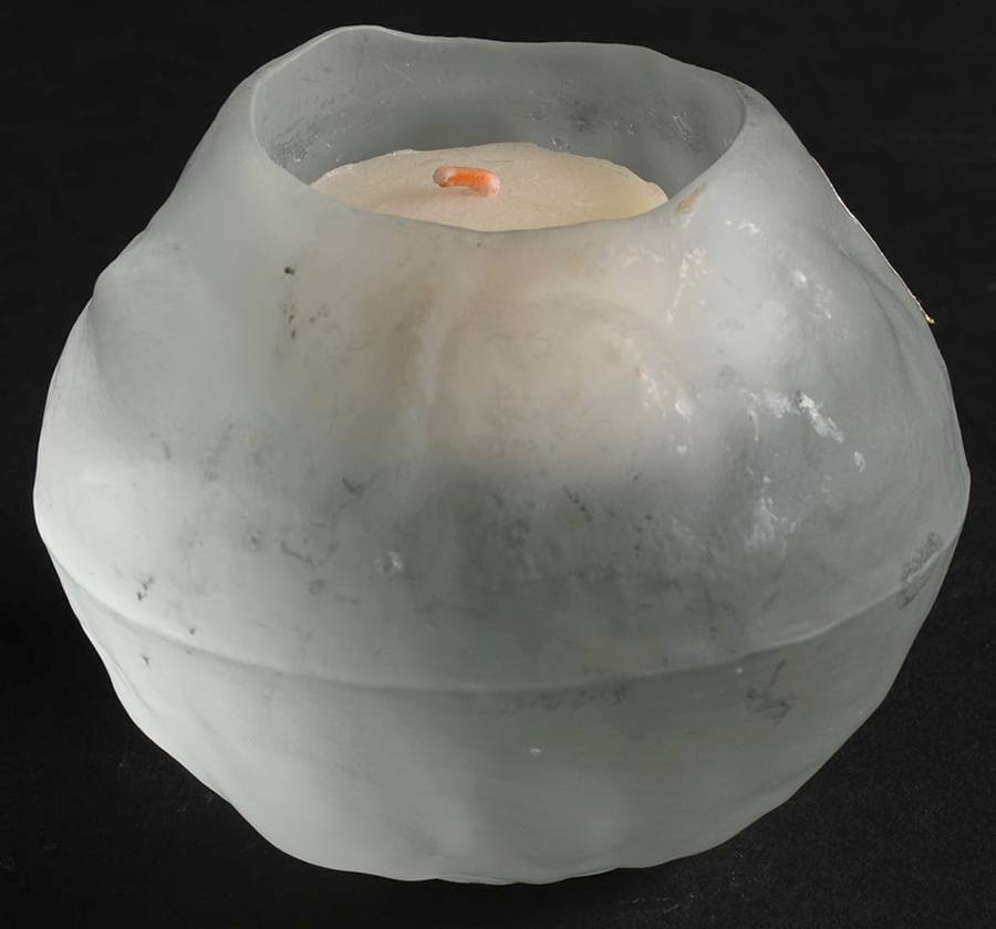 Iceball Votive Candleholder by Pilgrim Glass-1