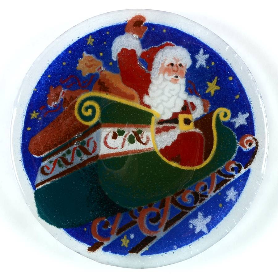 Sleigh Bread & Butter Plate by Peggy Karr-1