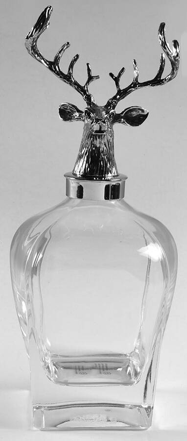 Stag Decanter & Stopper by Pottery Barn-1