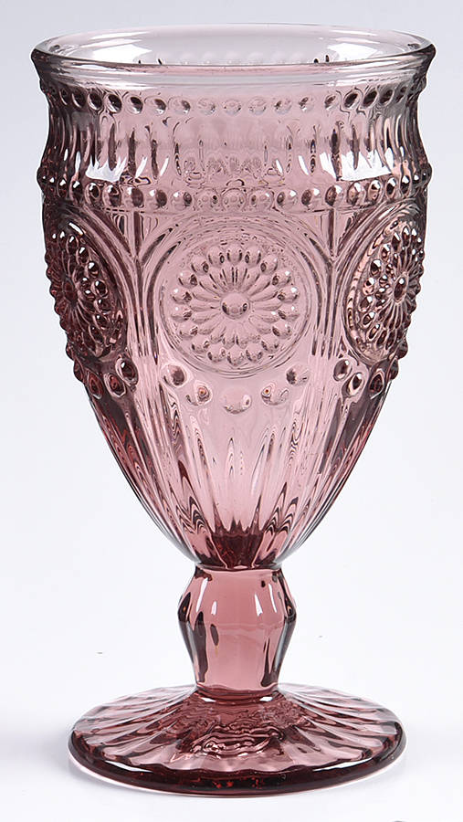 Adeline-Plum Water Goblet by Pioneer Woman Glass-1