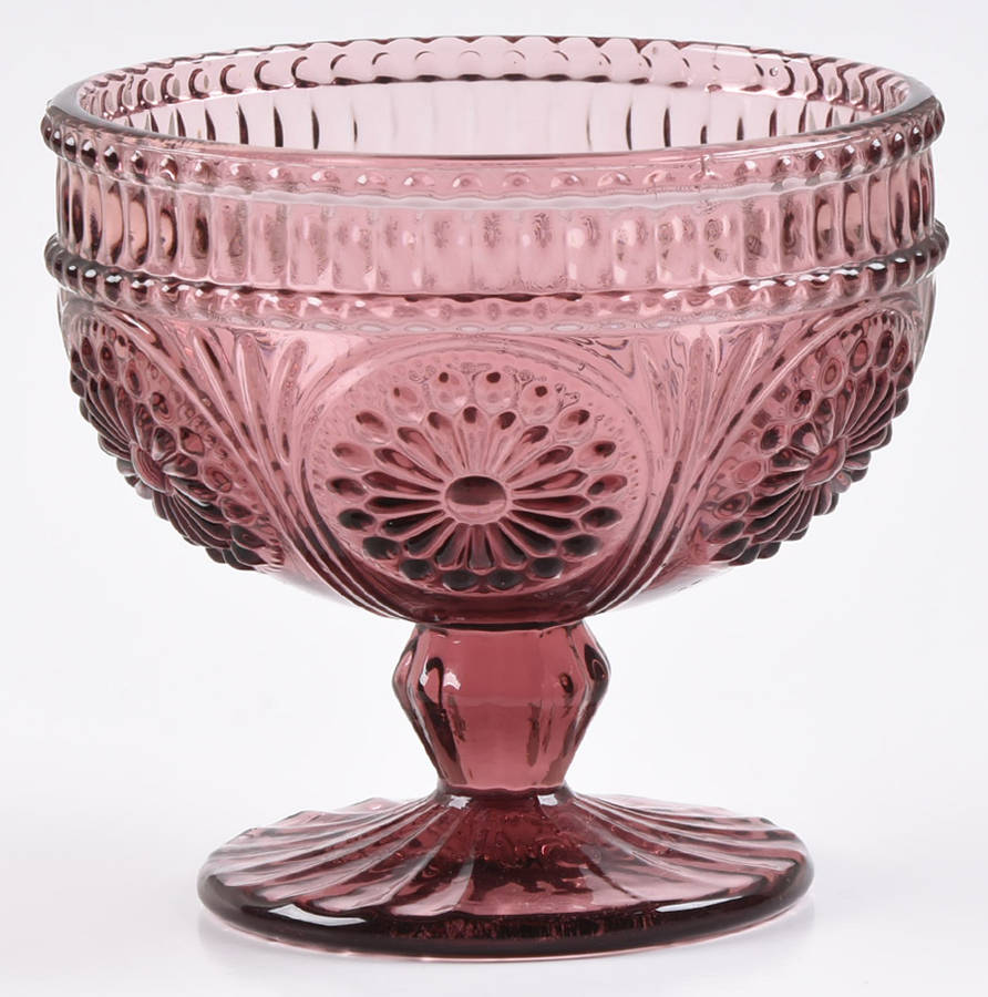 Adeline-Plum Ice Cream Cup-Footed by Pioneer Woman Glass-1