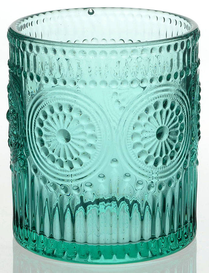 Adeline-Turquoise Small Canister No Lid by Pioneer Woman Glass-1