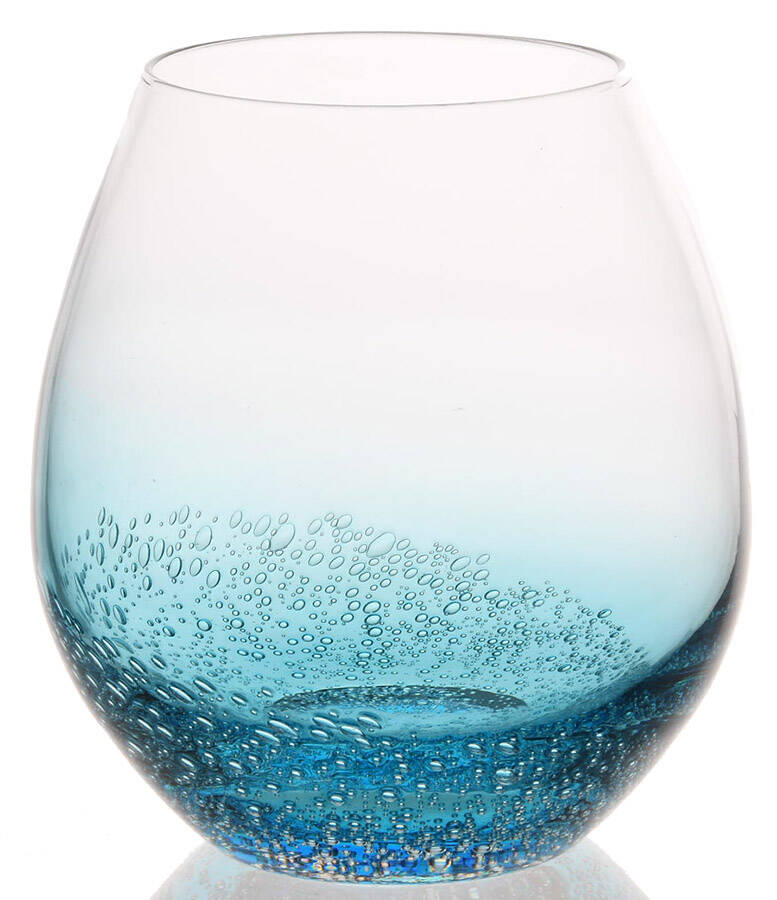 Bubbly Teal Stemless Wine by Pier 1-1