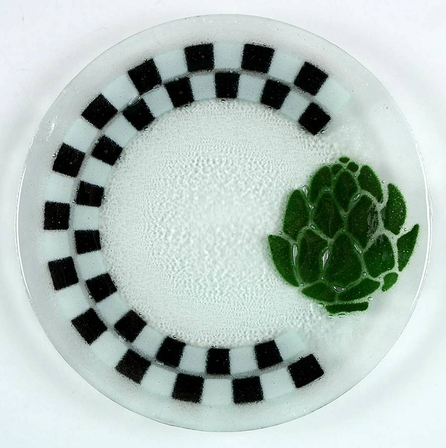 Checkerboard Veggies 7" Salad Plate by Peggy Karr-1