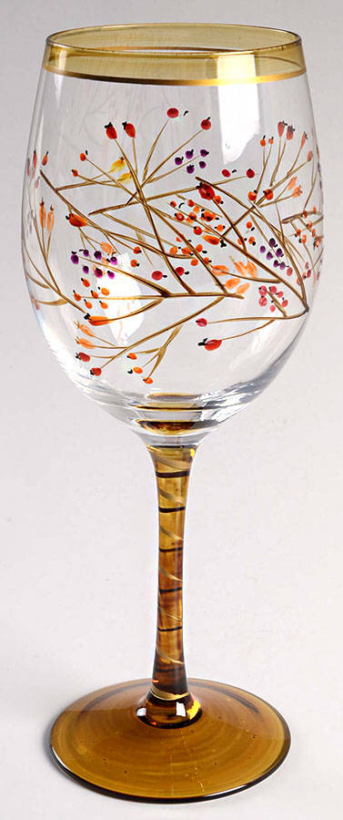 Berries Wine Glass by Pier 1-1