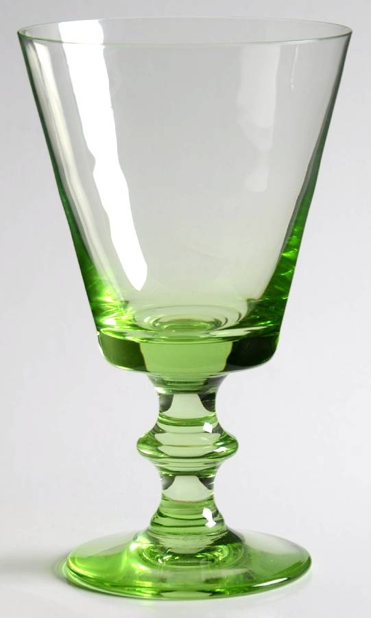 Arc En Ciel Green Water Goblet by Portieux-1