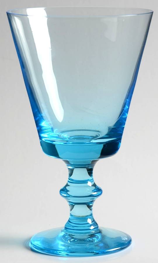Arc En Ciel Blue Water Goblet by Portieux-1