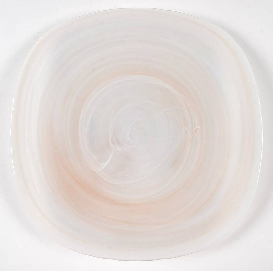 Blush Pink Alabaster 12" Square Platter by Pier 1-1