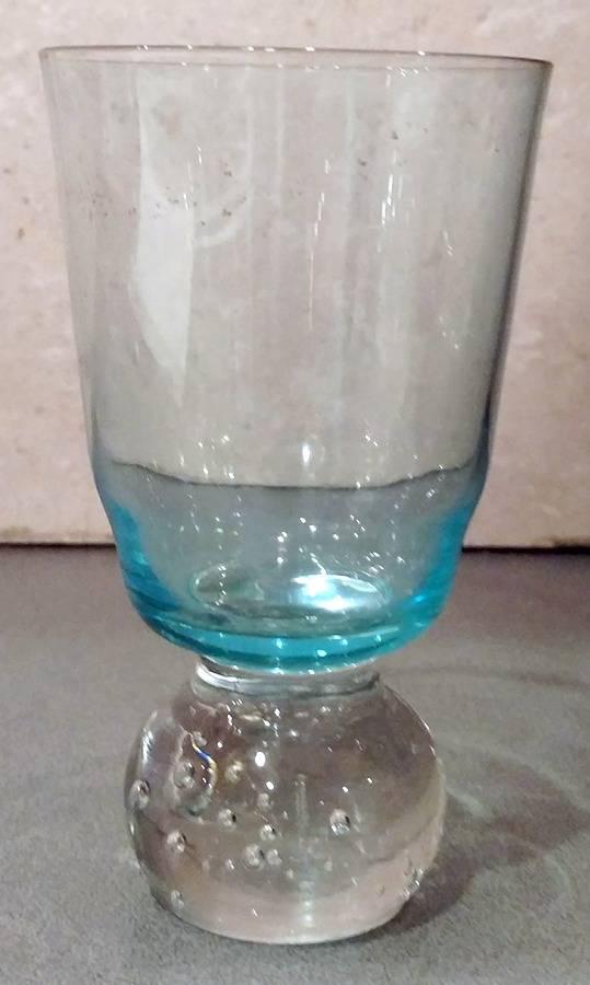 Raindrop Blue Bowl Water Goblet by Portugal-1
