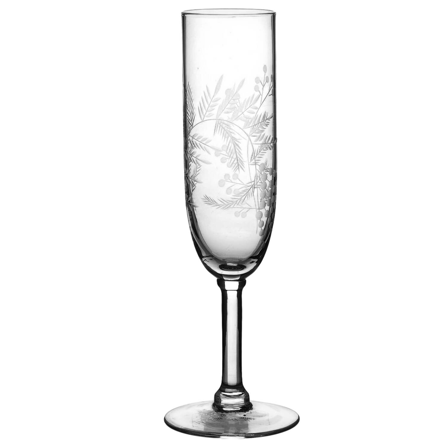 Etched Floral Fluted Champagne by Pottery Barn-1