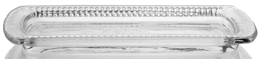 Adeline 1/4 Pound Butter Dish, No Lid by Pioneer Woman Glass-1