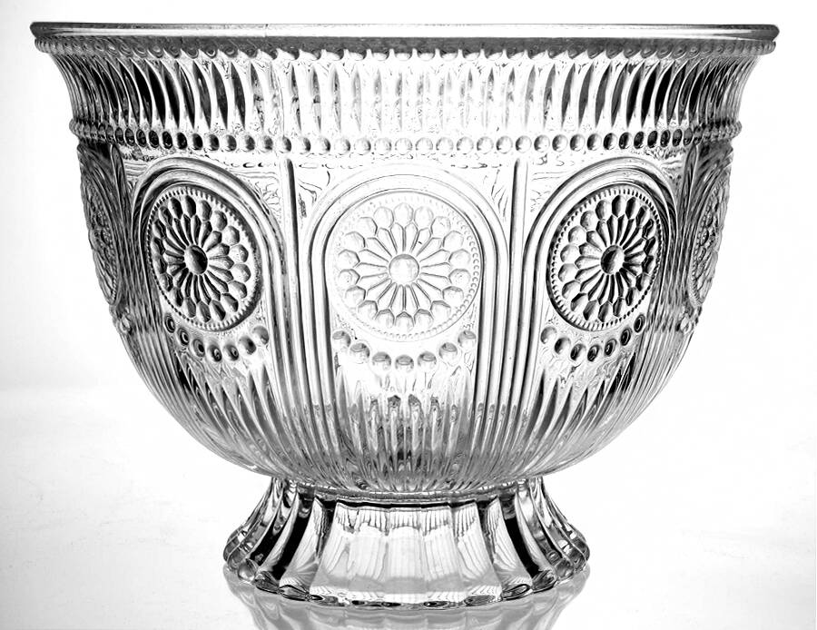 Adeline Punch Bowl by Pioneer Woman Glass-1