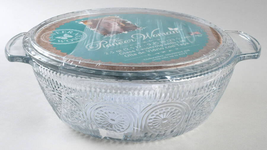 Adeline 2 Quart Round Covered Casserole by Pioneer Woman Glass-1