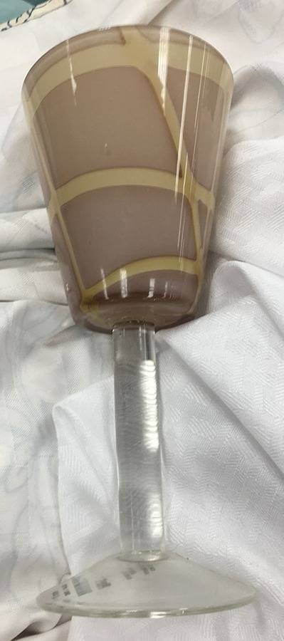 Smoke Tan Water Goblet by Pier 1-1