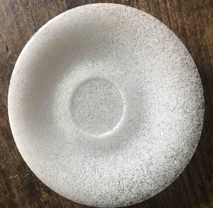 Snow Glass Saucer Only by Paden City-1