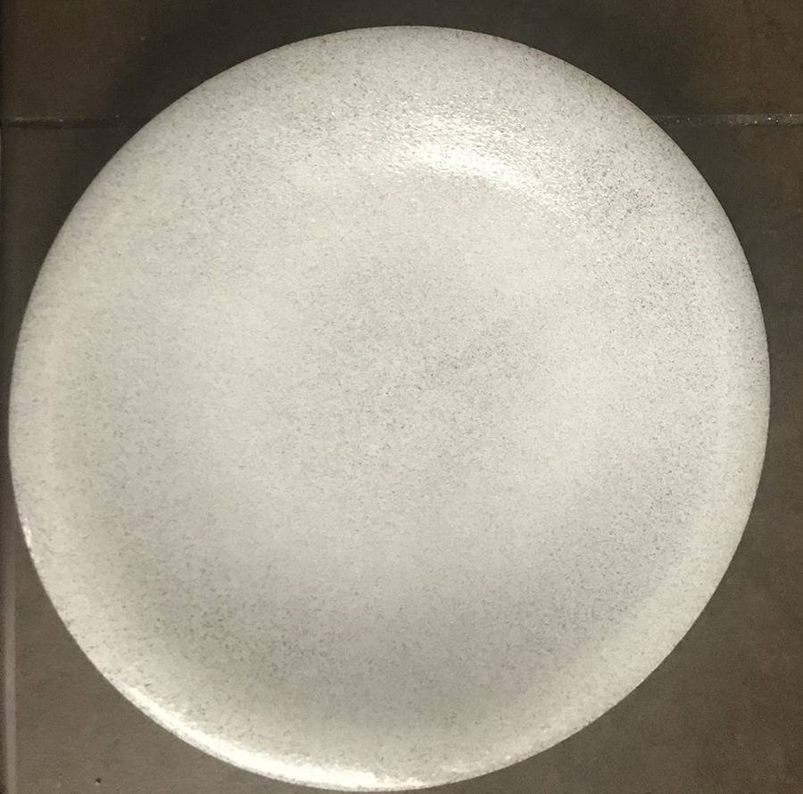 Snow Glass Luncheon Plate by Paden City-1