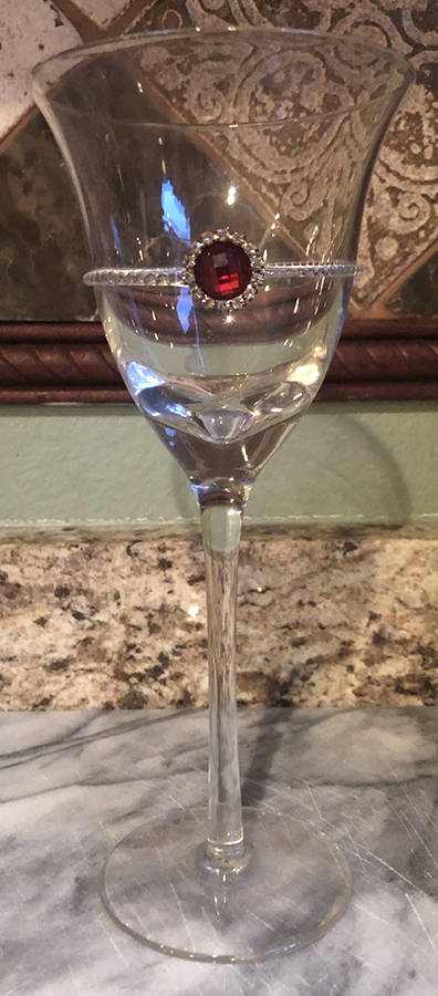 Caroline Red Jewel Wine Glass by Pier 1-1