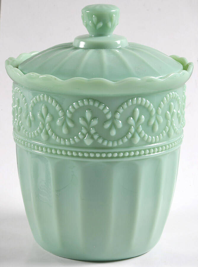 Timeless Beauty Cookie Jar & Lid by Pioneer Woman Glass-1