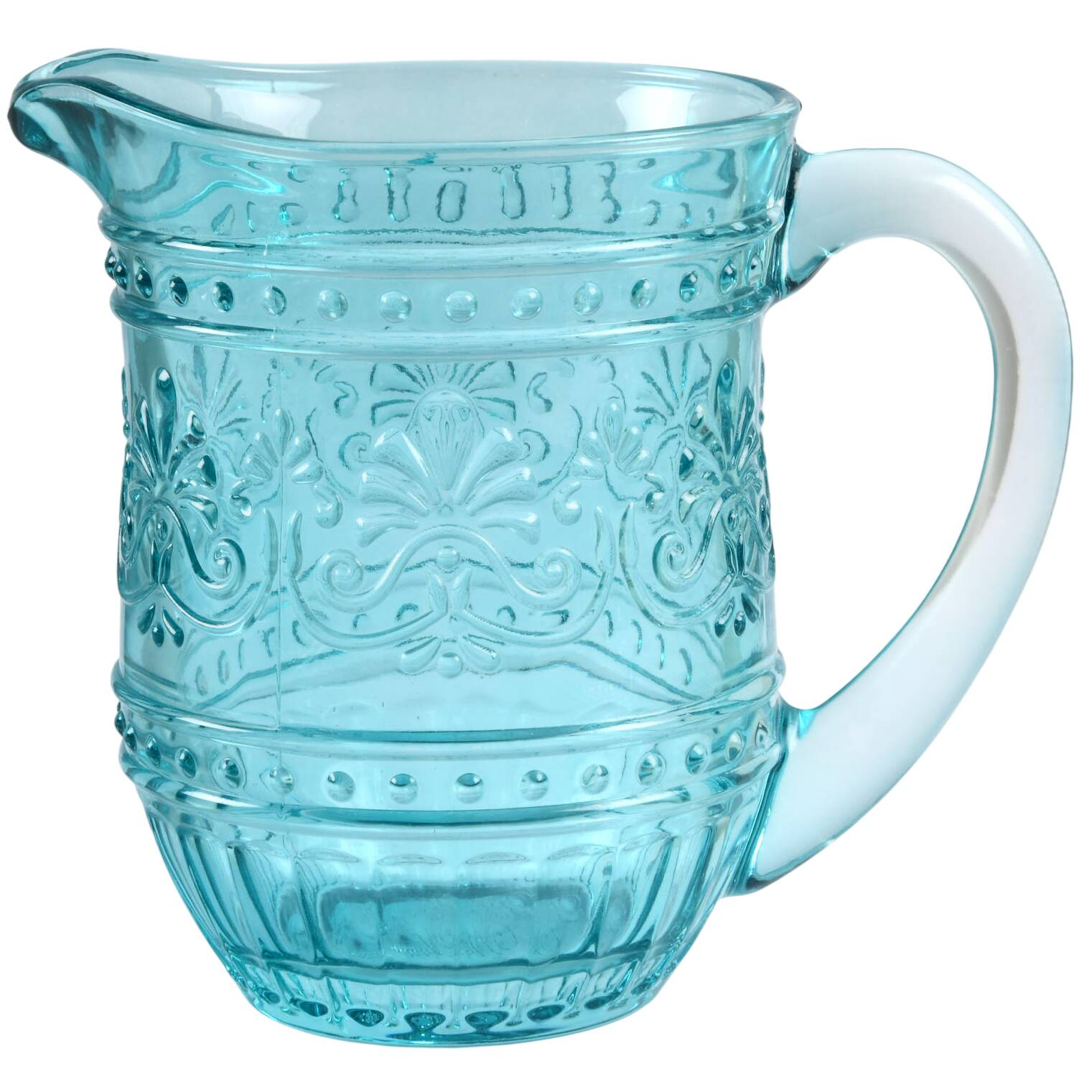 Cassie Teal Pitcher by Pioneer Woman Glass-1