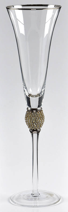 Jewel Silver (Platinum Trim) Fluted Champagne by Pier 1-1