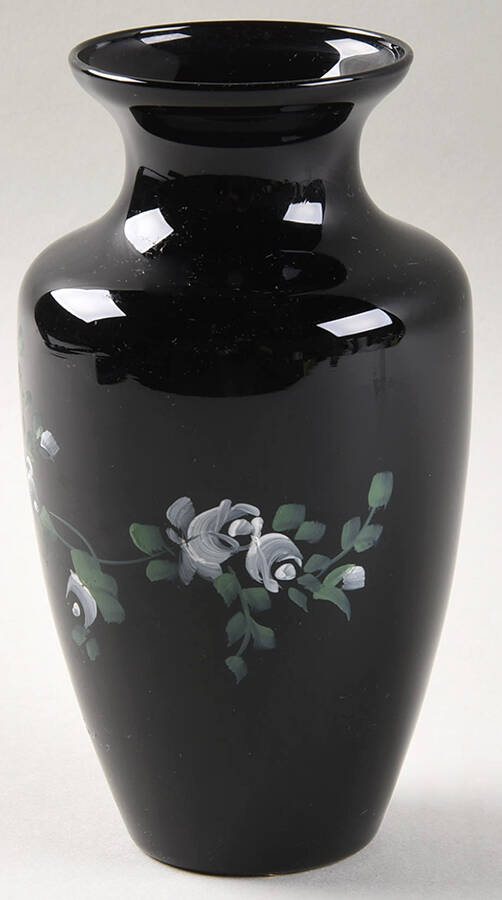 White Rose 6" Flower Vase by Pilgrim Glass-1