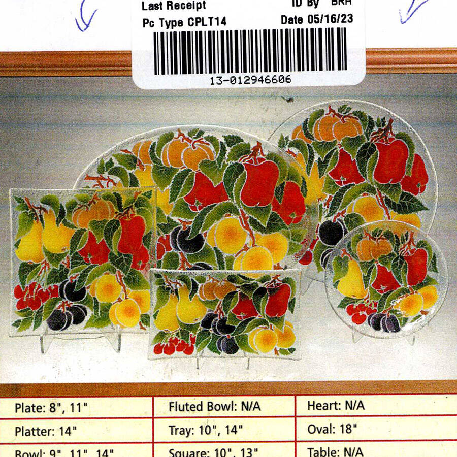 Orchard 14" Oval Platter by Peggy Karr-1