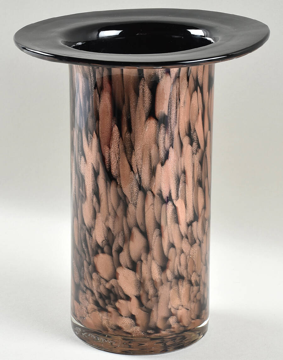 Artglass & Giftware 9" Cylindrical Vase by S Puccini Murano-1