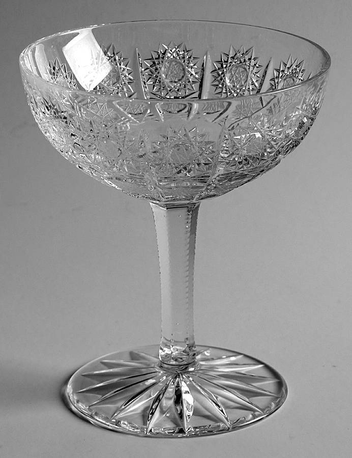 Queen Lace (Round Bowl Shape) Champagne/Tall Sherbet by Queen Lace-1
