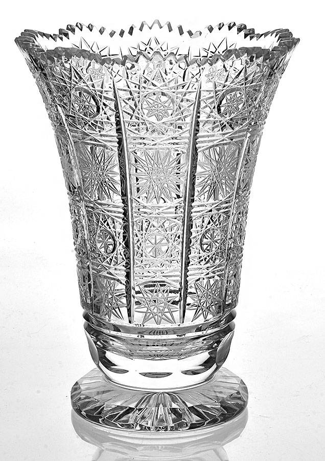 Queen Lace (Round Bowl Shape) 6" Flower Vase by Queen Lace-1