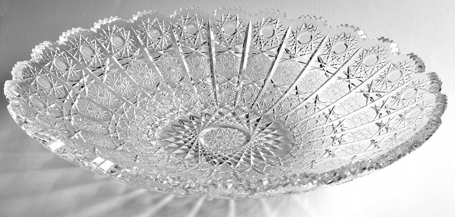 Queen Lace (Round Bowl Shape) 13" Shallow Round Bowl by Queen Lace-1