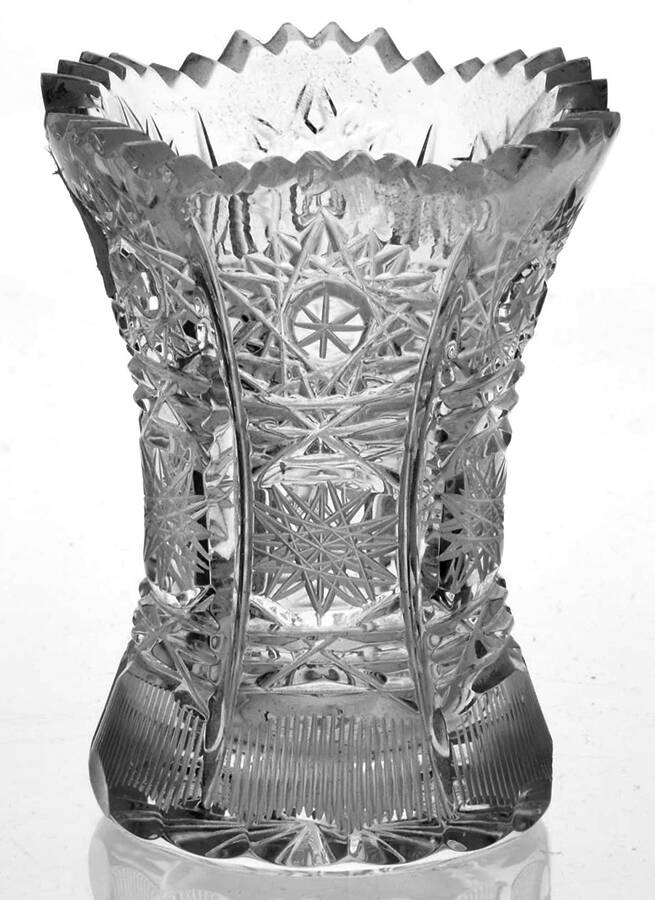 Queen Lace (Round Bowl Shape) Violet Vase by Queen Lace-1