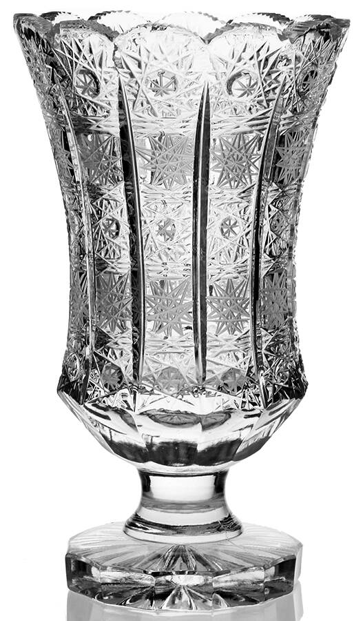 Queen Lace (Round Bowl Shape) 8" Flower Vase by Queen Lace-1