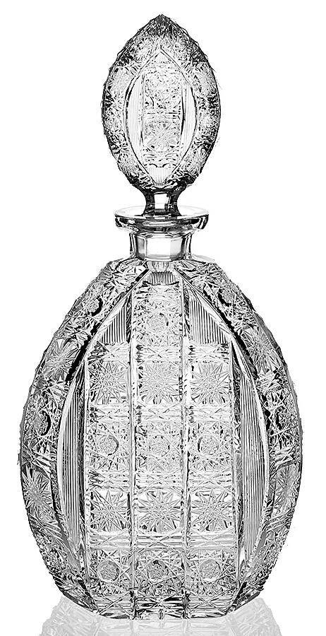 Queen Lace (Round Bowl Shape) Medium Decanter & Stopper by Queen Lace-1