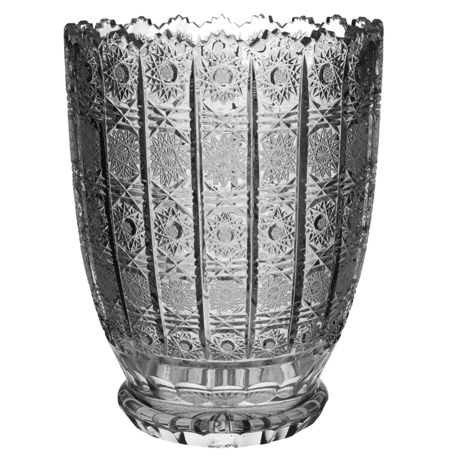 Queen Lace (Round Bowl Shape) 11" Flower Vase by Queen Lace-1