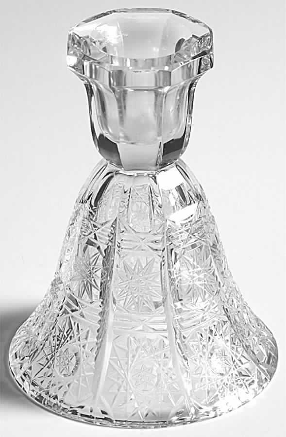 Queen Lace (Round Bowl Shape) 5" Single Light Candlestick by Queen Lace-1