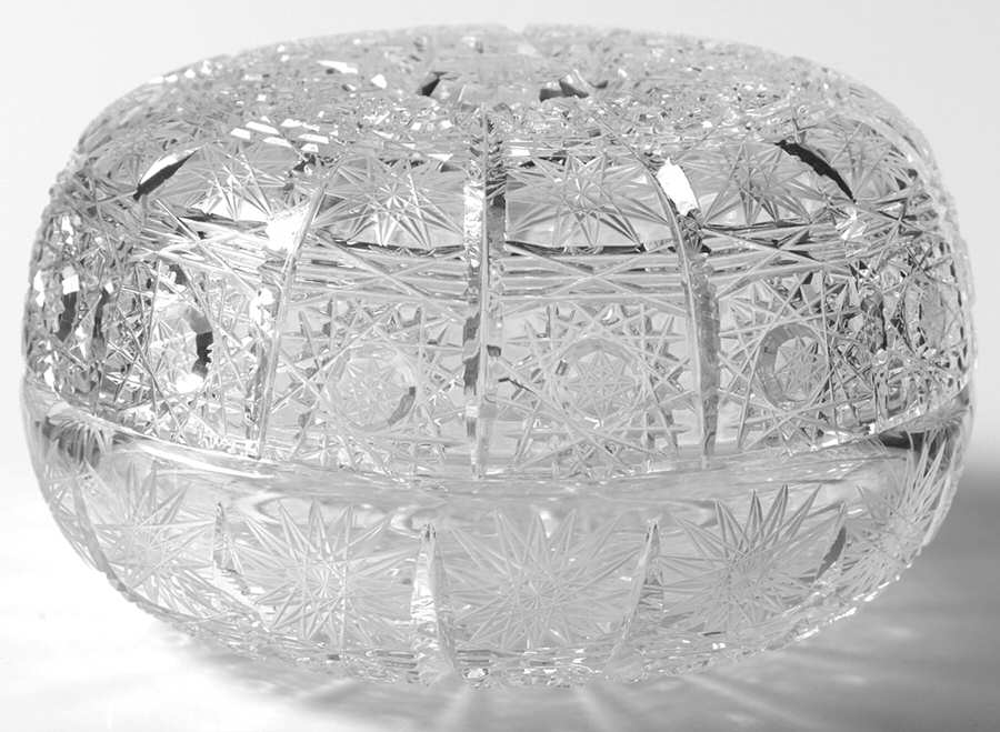 Queen Lace (Round Bowl Shape) 5" Candy Box & Lid by Queen Lace-1