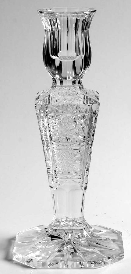 Queen Lace (Round Bowl Shape) 6" Single Light Candlestick by Queen Lace-1