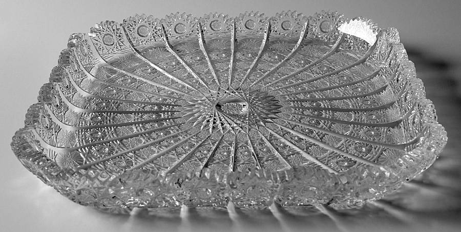Queen Lace (Round Bowl Shape) 10" Square Plate by Queen Lace-1
