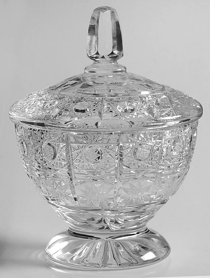 Queen Lace (Round Bowl Shape) Sugar Bowl & Lid by Queen Lace-1