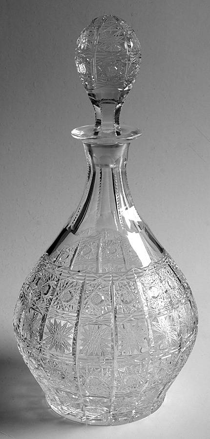 Queen Lace (Round Bowl Shape) Wine Decanter & Stopper by Queen Lace-1