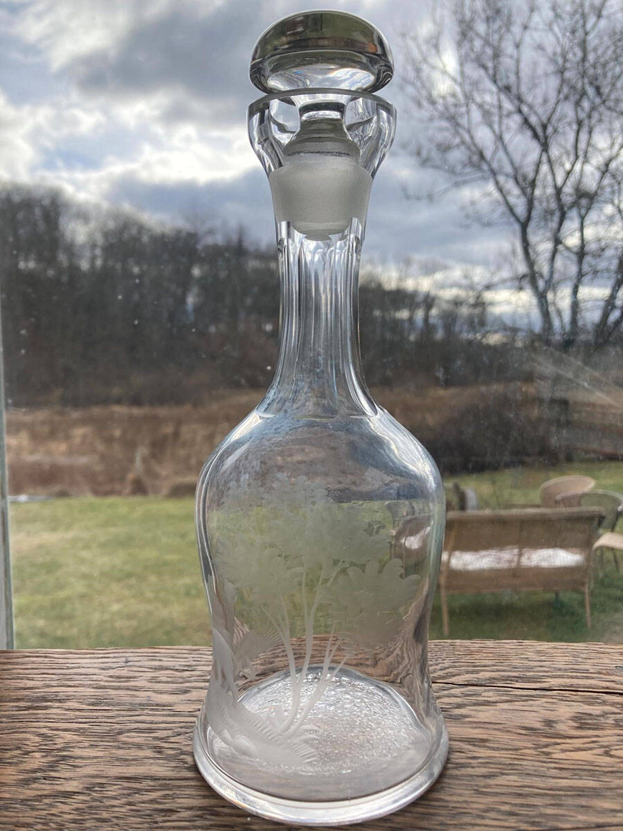 Kenyan-African Cordial Decanter & Stopper by Queen Lace-1