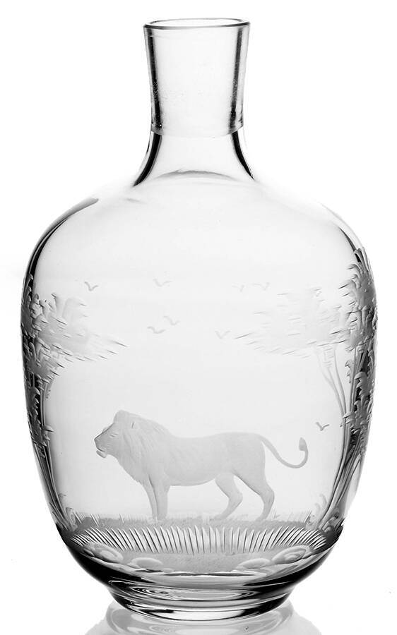 Kenyan-African Decanter No Stopper by Queen Lace-1