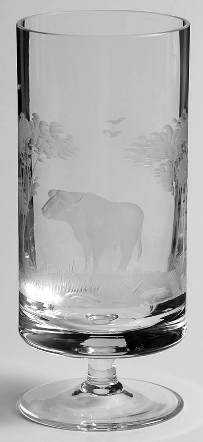 Kenyan-African 8 Oz Footed Tumbler by Queen Lace-1