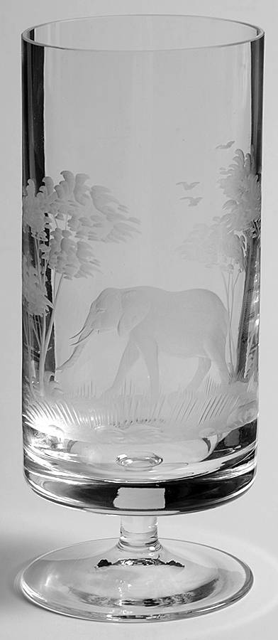 Kenyan-African 8 Oz Footed Tumbler by Queen Lace-1