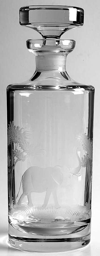Kenyan-African Liqueur Decanter & Stopper by Queen Lace-1