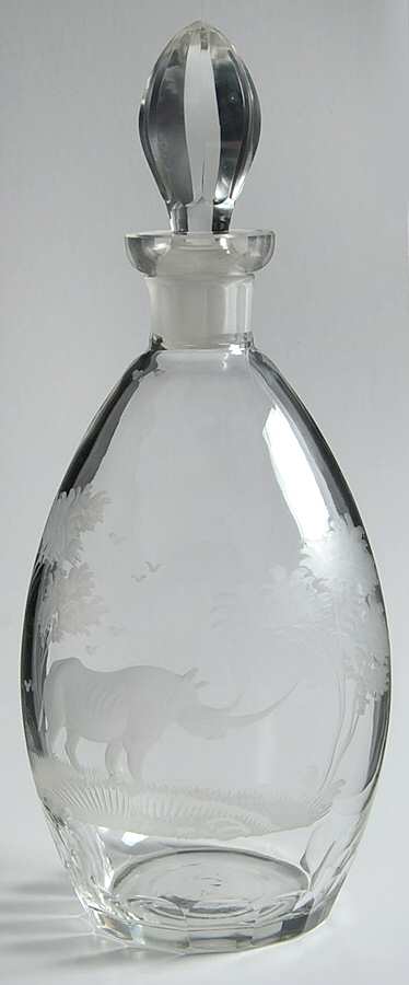 Kenyan-African Wine Decanter & Stopper by Queen Lace-1