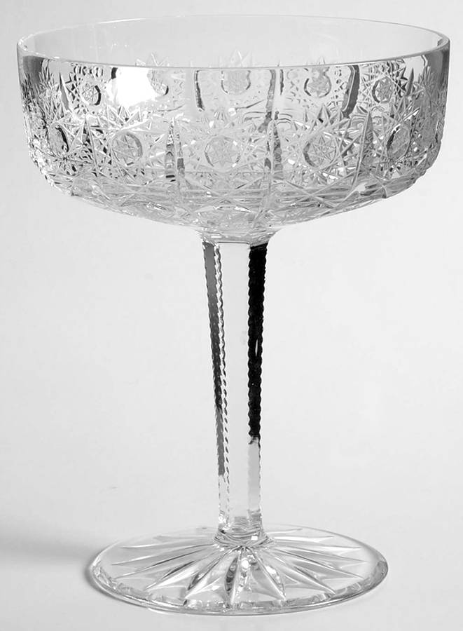 Queen Lace (Square Bowl Shape) Champagne/Tall Sherbet by Queen Lace-1