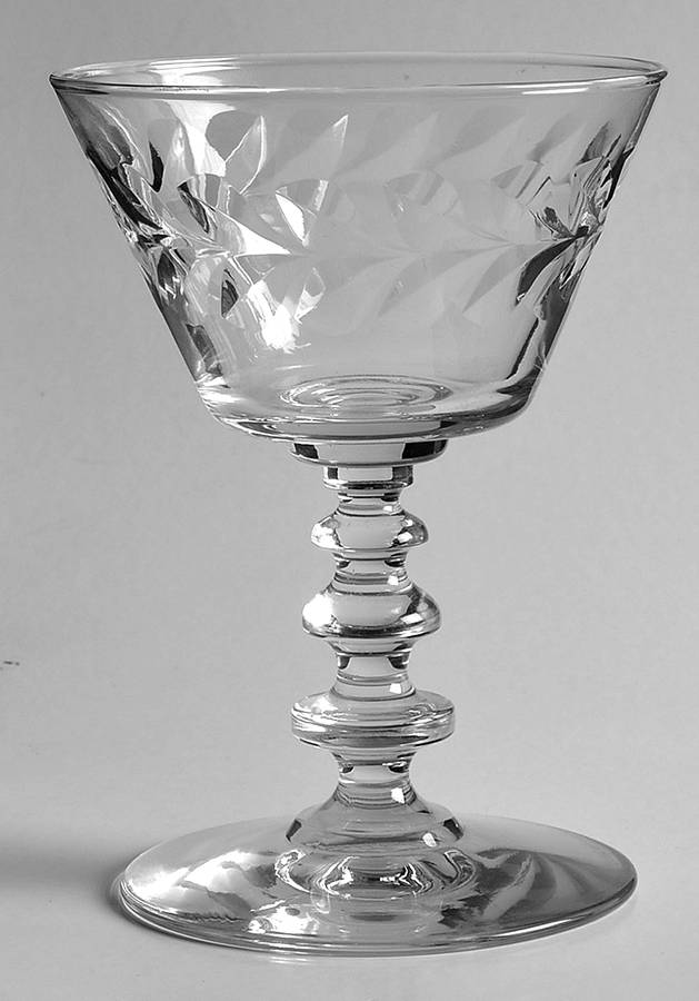 Empire Wreath (Safety Lip) Champagne/Tall Sherbet by Rock Sharpe-1
